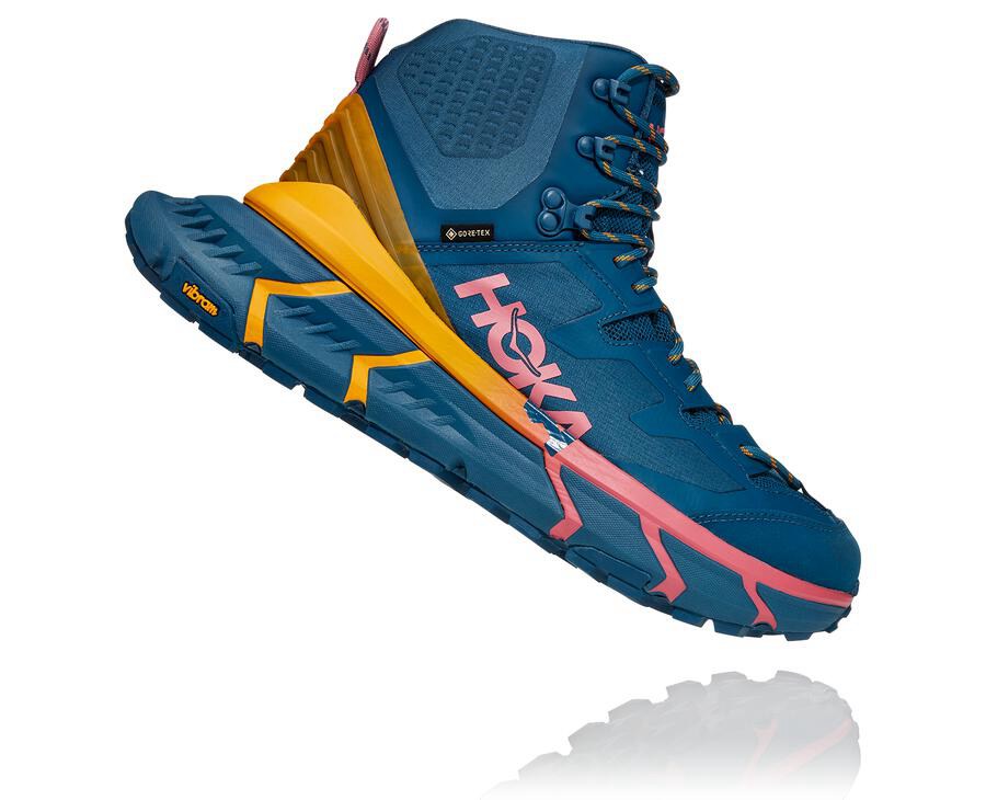 Hoka One One Tennine Hike Gore-Tex Vandringsskor Herr - Blå - CWZMS-3920